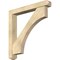 Ekena Millwork Westlake Craftsman Rough Sawn Bracket w/ Offset Brace, Douglas Fir, 6"W x 42"D x 42"H BKT0604X42X42WTL04RDF - alternate 1